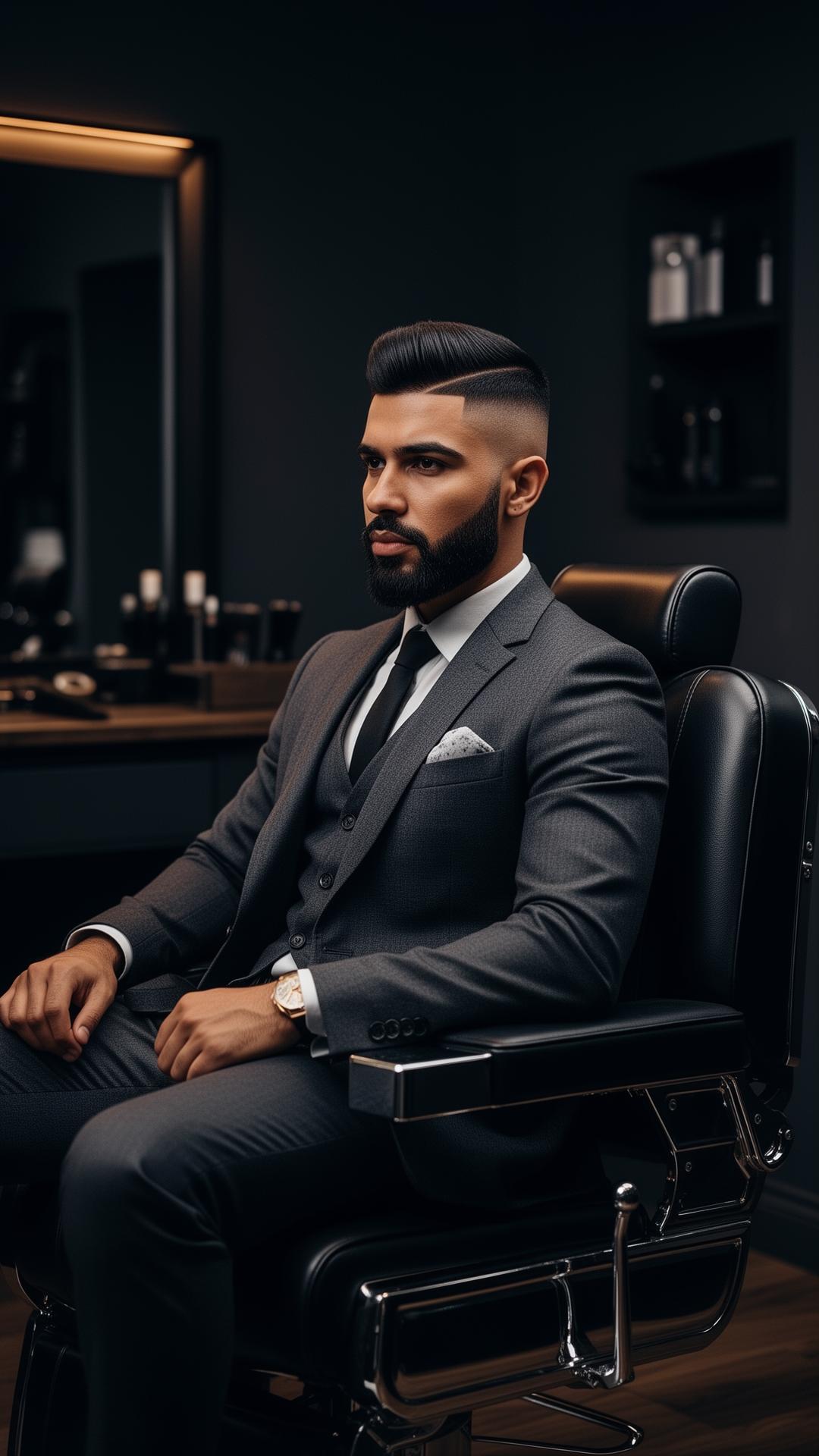 Cliente em atendimento no Léo Dias Studio